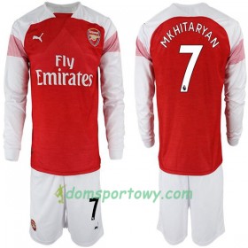 Koszulka Arsenal Henrikh Mkhitaryan 7 Dziecięcy Domowe Koszulki Piłkarskie 2018-2019 Długi Rękaw